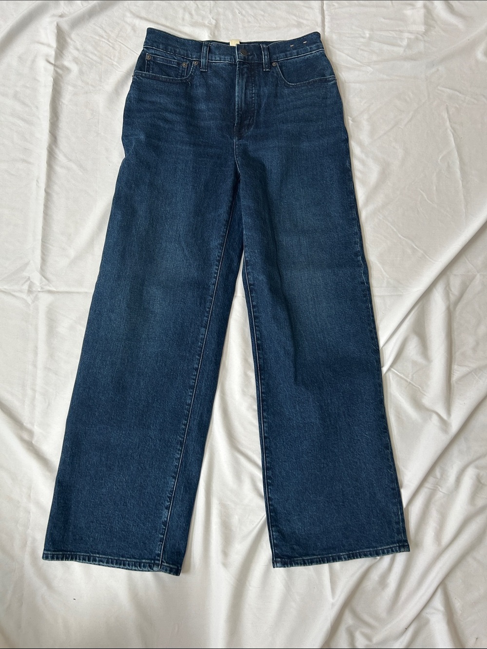 Madewell Perfect Vintage Wide Leg Jeans in Nighthawk Wash